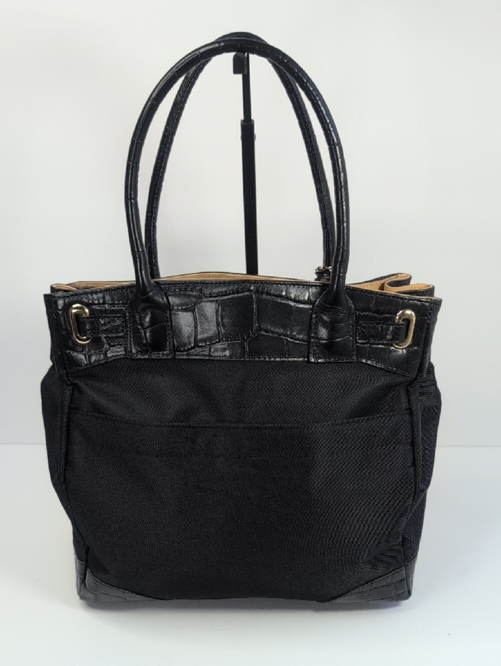 Felicci New York Nylon And Leather Tote Bag NWT - Picture 3 of 14